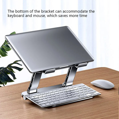 WELTIG Foldable Aluminum Laptop Stand – for 10-17 Inches Laptops