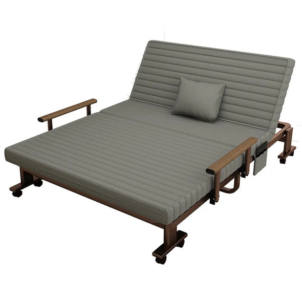 Folding bed, siesta, single office, siesta, simple bed, household double recliner, portable walking hospital, escort