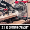 10" Dual Bevel Sliding Compound Miter Saw - MS6305-00 POWERFUL 15 AMP MOTOR - Delivers 4,800 RPM for quick, detailed cuts