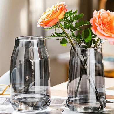 Nordic Glass Vase Hydroponics Cachepot for Flowers Home Living Room Decoration Room Decor  Glasses for Plants Table Decoration