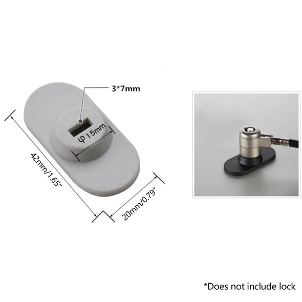 Tablet  Laptop Lock with Security Lock Base  Laptop Tablet Anti-Theft Lock Hole For Pad Tablets Notebook Safety