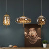 WELTIG Nordic Luxury Amber Glass Pendant Lamp