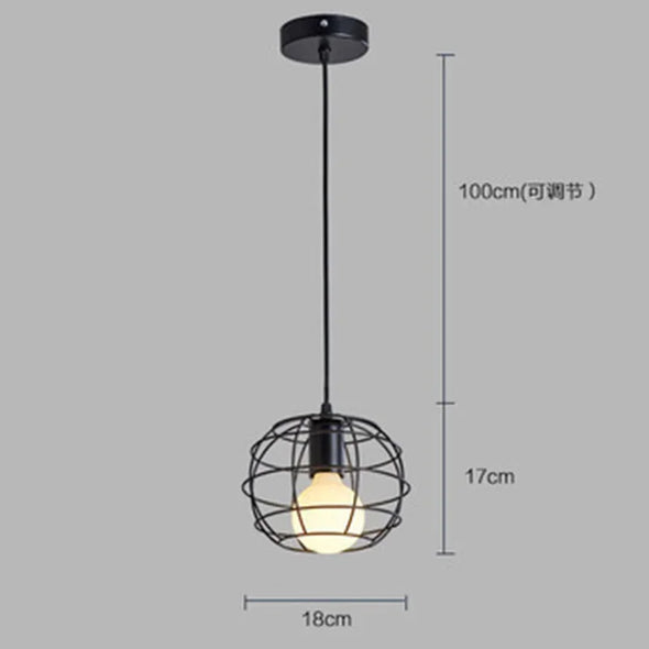 Retro Industrial Pendant Light