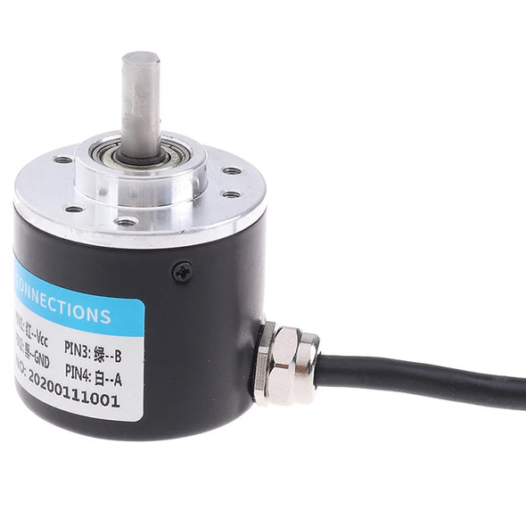 AB Phase For 100/200/360/400/500/600 Photoelectric Encoder P/R Photoelectric Incremental Rotary 5 V -24 V1-5000 P/R Encoder