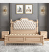 Custom Solid Wood Double Wedding Bed 1.8 Meters Modern Minimalist Luxury 1.5 Meters Master Bedroom Furniture Storage Soft Bed