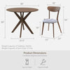 Dining Table Set for 2,Round Wooden Dining Set of 2 with Cushioned Chairs,for Kitchen and Living Room,dinning tables sets