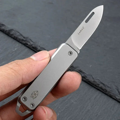 Folding Sharp Outdoor Multi Functional Stainless Steel Mini Home Knife Portable Keychain Fruit Knife Open Box Portable