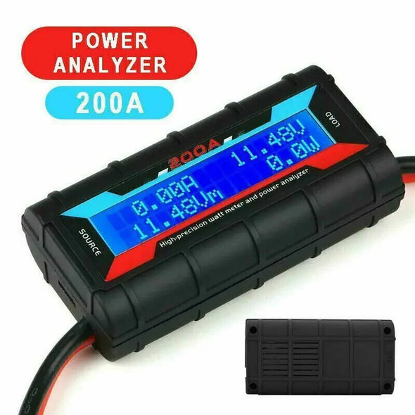 200A LCD Digital High-precision Amp Watt Meter RC Battery Solar Power Analyser'