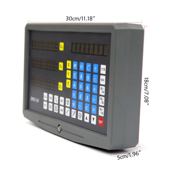 NEW DRO-3V 3 Axis Digital Readout Milling Lathe DRO 110V /220V Display Counter Screen Monitor 3 Axes Indicator