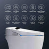 Smart Toilet One Piece Bidet Toilet for Bathrooms Toilet with Warm Water Sprayer & Dryer Foot Sensor Operation Heated Bidet Seat