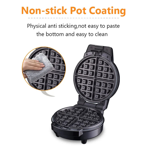 3 In 1 Waffles Maker 3 Non-Stick Removable Plates Waffle Donuts Egg Cake Oven Pan Multifunction Breakfast Snacks Cooking Machine