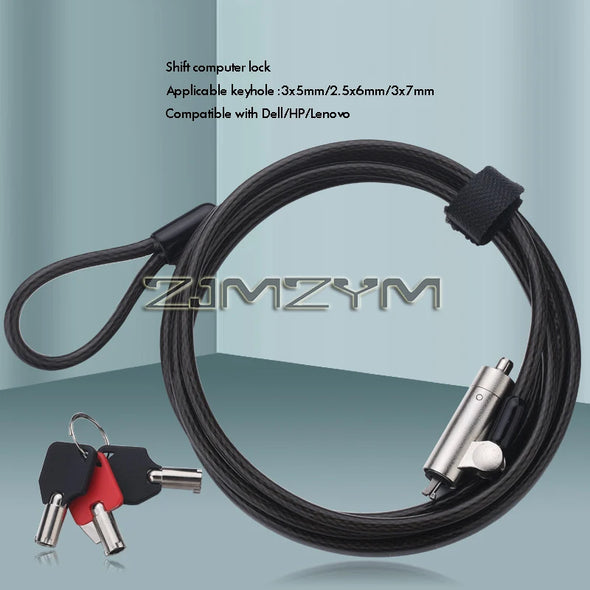 Mini Laptop Lock Cable For Dell Lenovo HP HP Nano Hole Computer Lock 2.5*6mm Small Keyhole Security Anti-theft Notebook Padlock