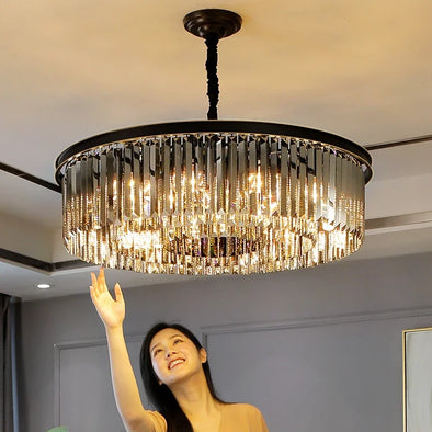 Nordic Designer Luxury Ceiling Chandeliers Modern LED Crystal Pendant Lights for Bedroom Living Room Light Fixtures