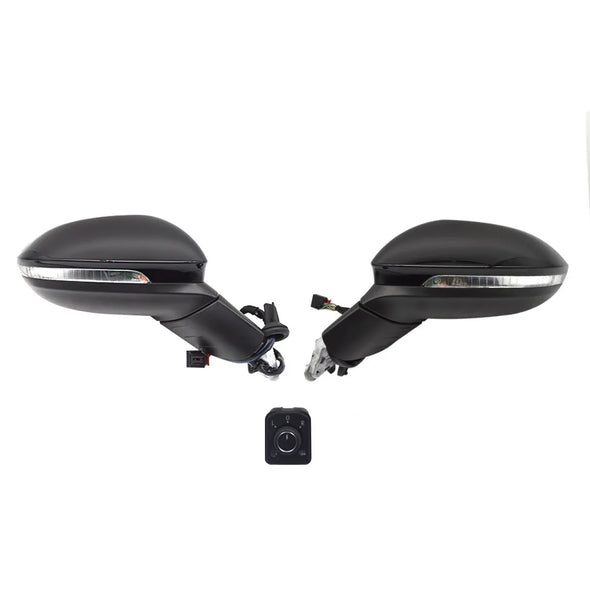 For VW Golf 8 MK8 electric folding rearview mirror with lane changing light