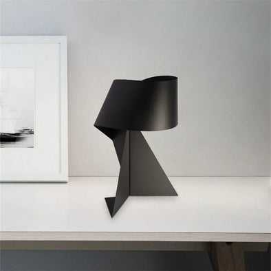 Minimalist table lamp Black and White Origami Lamp E27 LED Decorative Light for Living room bedroom bedside lamps