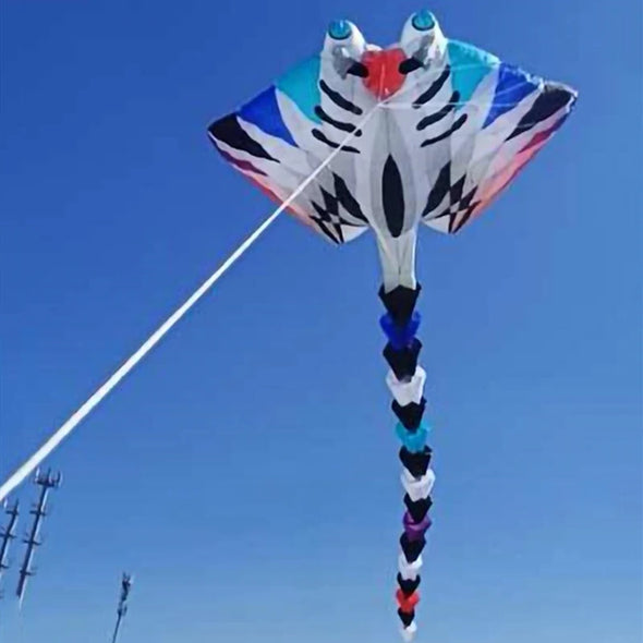 free shipping 15m ray fish kite for adults devil fish kite deportes-y-ocio kite drachen outdoor toys lenkdrachen kite reel fun