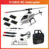 C129V2 2.4GHz 4 Channel RC Helicopter 6-axis Gyroscope PRO Helicopter Single Paddle Without Ailerons Remote Controller Aircraft