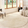 Cream Style Living Room Decoration Round Carpet Fluffy Soft Rugs for Bedroom Large Area Thick Cloakroom Rug Home Plush Floor Mat