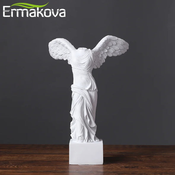 ERMAKOVA Victoria Goddess Figure Sculptures, Roman Winged Victory Samothrace Desktop Ornements Pour Home Decor Collection Gifts