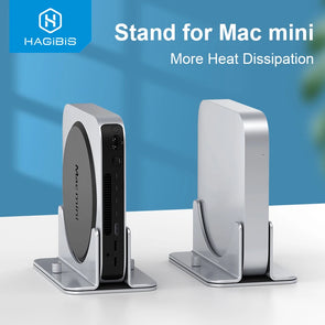 Aluminum Vertical Computer Riser for Mac Mini with Anti-Slip Holder