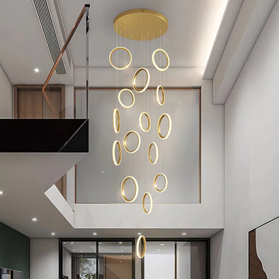 WELTIG Nordic Pendant Lamp – Stylish Indoor Chandelier for Dining & Living Rooms