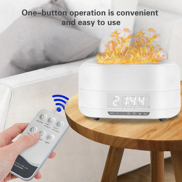 3 In 1 Air Humidifiers 400ML Essential Oil Diffuser With Bluetooth Speaker Alarm Clock Aromatherapy Humidifiers For Home