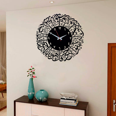 Acrylic Ramadan Decorative Clock Wall Hanging Clock Home Decor Islamic Muslim Wall Art Eid Mubarak Decorations Wall Stickers