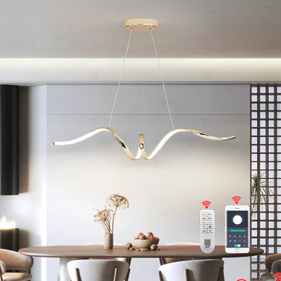 Pendant Lights For kitchen island,Chandelier For dining room,Dimmable Ceiling pendant lamp L93cm lustre W/remote control