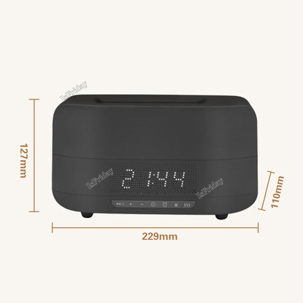 3 In 1 Air Humidifiers 400ML Essential Oil Diffuser With Bluetooth Speaker Alarm Clock Aromatherapy Humidifiers For Home