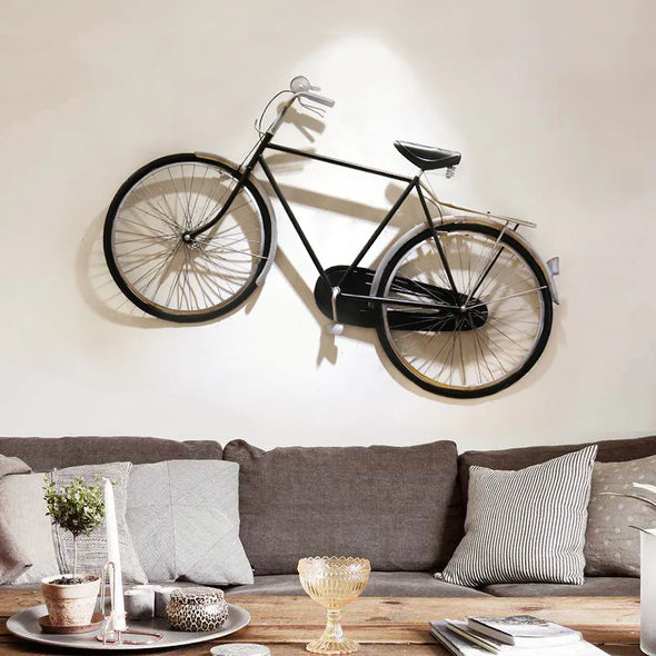 Creative Children's Room Bicycle Decorations Wrought Iron Wall Pendants Retro Industrial Style Bar Living Room Wall Hangings