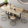 Folding Dining table Movable Table Set Dining Tables Chair Set Chair Dining Room Furniture Small Apartment Living Room Table