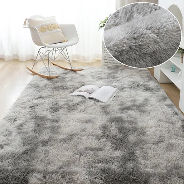 14142 Plush Carpet Living Room Decoration Fluffy Rug Thick Bedroom Carpets Anti-slip Floor Soft Lounge Rugs Solid Large Carpets