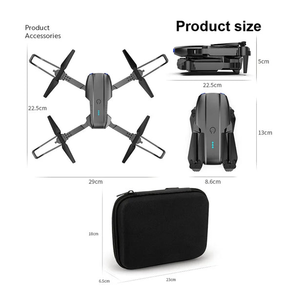 New E99 Pro Drone Quadcopter Remote Control Handle Four Axis Aircraft HD 8K Photography UAV Altitude Fixation Helicopter Toys