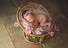 Baby Papasan Chair Newborn Photography Props Basket Handmade Radar Chair Bed Baby Boy Girl Photo Posing Prop Accessories Infant