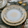 2pcs/set, 8+10 inch, bone china dinner set plates and dishes, ceramic buffet dishes for party, porcelain plate chargers, party