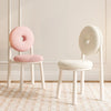 Cream donut dining chair, simple bedroom dressing stool, high-end sherpa backrest leisure bench, chair, Home furniture