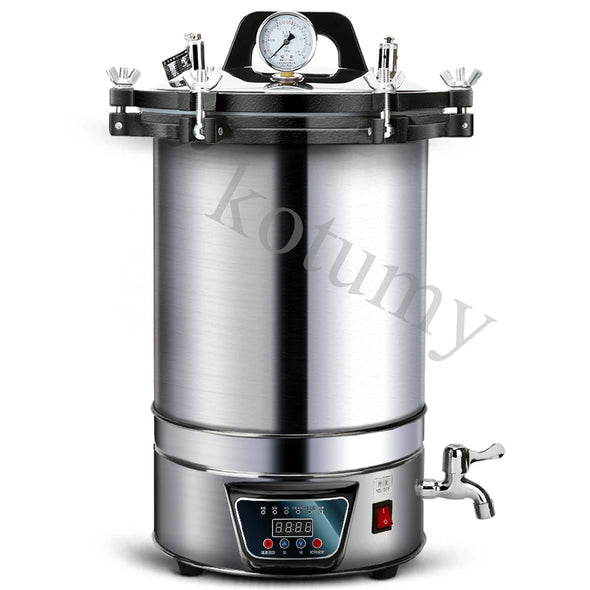 24L Automatic Sterilization Autoclave Pot High Pressure Sterilization Pot  LCD Steam Sterilizer Surgical Medical Tools