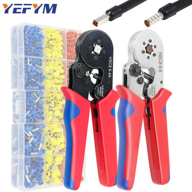 Ferrule Crimping Tool HSC8 6-4/6-6  Electrical Crimper Plier For Wire End Crimp Tube Terminals Electrical Circuit Repair