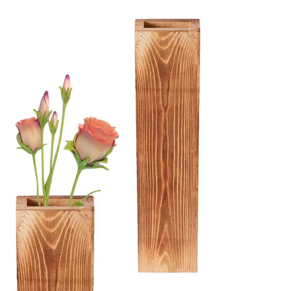 Wall Planter Wall Plant Pocket Vase Wood Wall Planter Indoor Hang Vase for Dried Flowers Wall Plant Holder for Dried Flowers