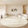 Cream Style Living Room Decoration Round Carpet Fluffy Soft Rugs for Bedroom Large Area Thick Cloakroom Rug Home Plush Floor Mat