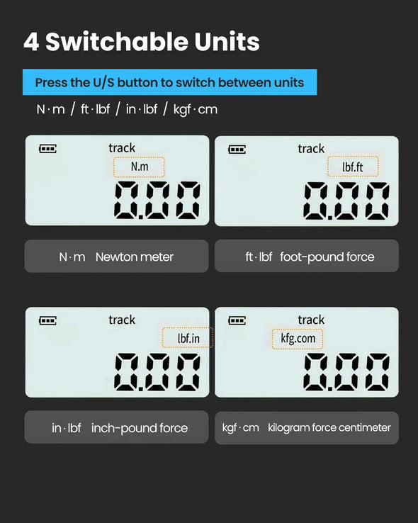 Professional Digital Torque Wrench 1/4'' 3/8'' 1/2 '' Electronic Torque Wrench Torque Adapter Bike Car Repair Hand Tools Set