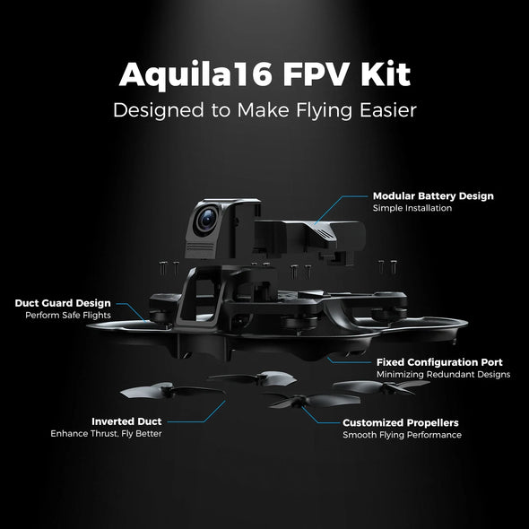 Aquila16 FPV Kit Brushless ELRS 2.4G FPV Quadcopter 2024