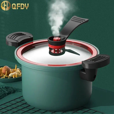 Micro Pressure Cooker Stew Pot Pressure Cooker 3.5L Soup Meat Pot Rice Cooker Gas Stove Non-Stick Cooking Pots Kitchenware