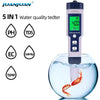 5 in 1 PH Meter Water Quality Tester Digital TDS EC PH Salinity Temperature Meter for Pools Aquariums Water With Backlight