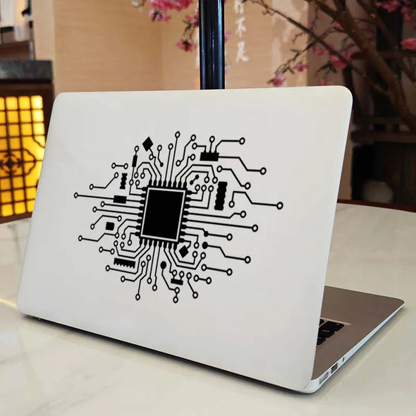 CPU Circuit Board Creative Decal Vinyl Laptop Sticker for Apple Macbook 13 14 Pro Air Retina Mac Skin Huawei Dell Notebook Decor