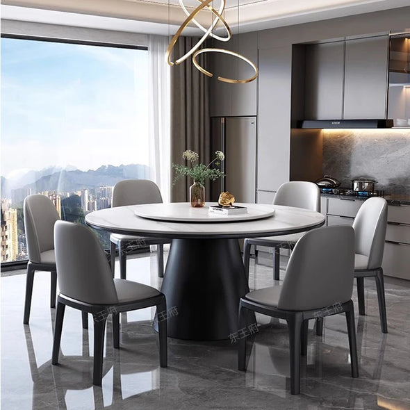 Dining Sets Furniture Organizer Coffe Table Games Modern Room Luxury Dinning Set Home Lounge Buffet Mesa Comedor Marble Round