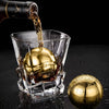 2pcs Reusable Stainless Steel Ice Cubes Cooling Metal Ice Balls Whiskey Wine Beer Cooler Chilling Stones Bar Tool Accessories