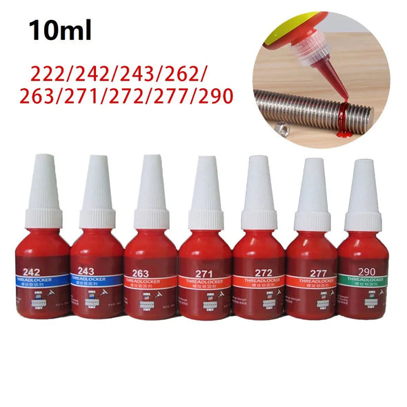 10ml Screw Lock Threadlocker 222 242 243 262 263 271 277 290 Anaerobic Adhesive Sealer Sealing Glue Thread Sealants