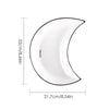 5pcs set Ceramic Dinner Plates Moon Shaped Ceramic Serving Plate Dessert Salad Plate Set for Steak Pasta Dinnerware Sets