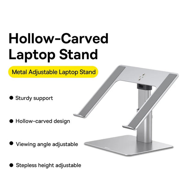 WELTIG Foldable Aluminum Laptop Riser & Stand for MacBook & Tablets